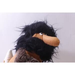70s Puppet Factory, Cave Man, Butch, Hand Puppet, Small Plush, Soft Toy, Storyt